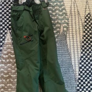 Kids' Forest Green Snow Pants